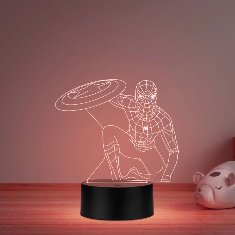 spiderman845 3D Illusion Led Night lamp with multicolored gift for kid